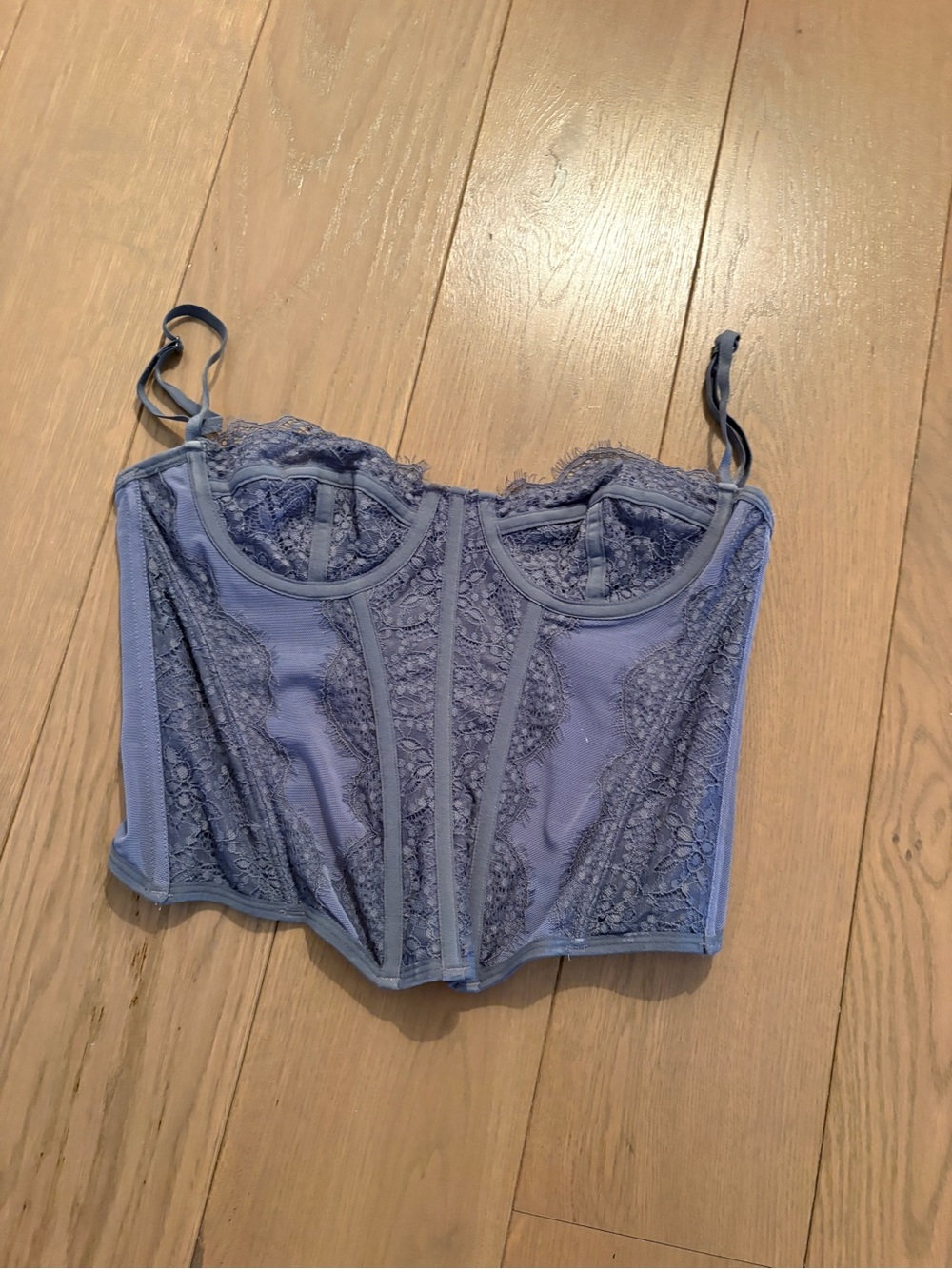 Urban Outfitters Out from Under Modern Love Blue Purple Corset Size Small